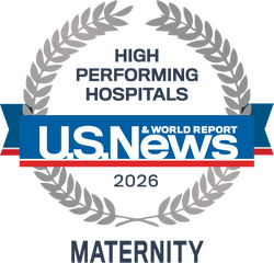 2026 U.S. News & World Report High Performing Hospital for Maternity Care